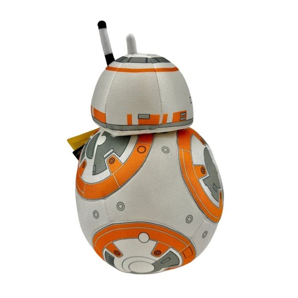Star Wars BB-8 Stuffed Plush Disney LucasFilms NWT 10in White Orange Silver - Picture 4 of 11